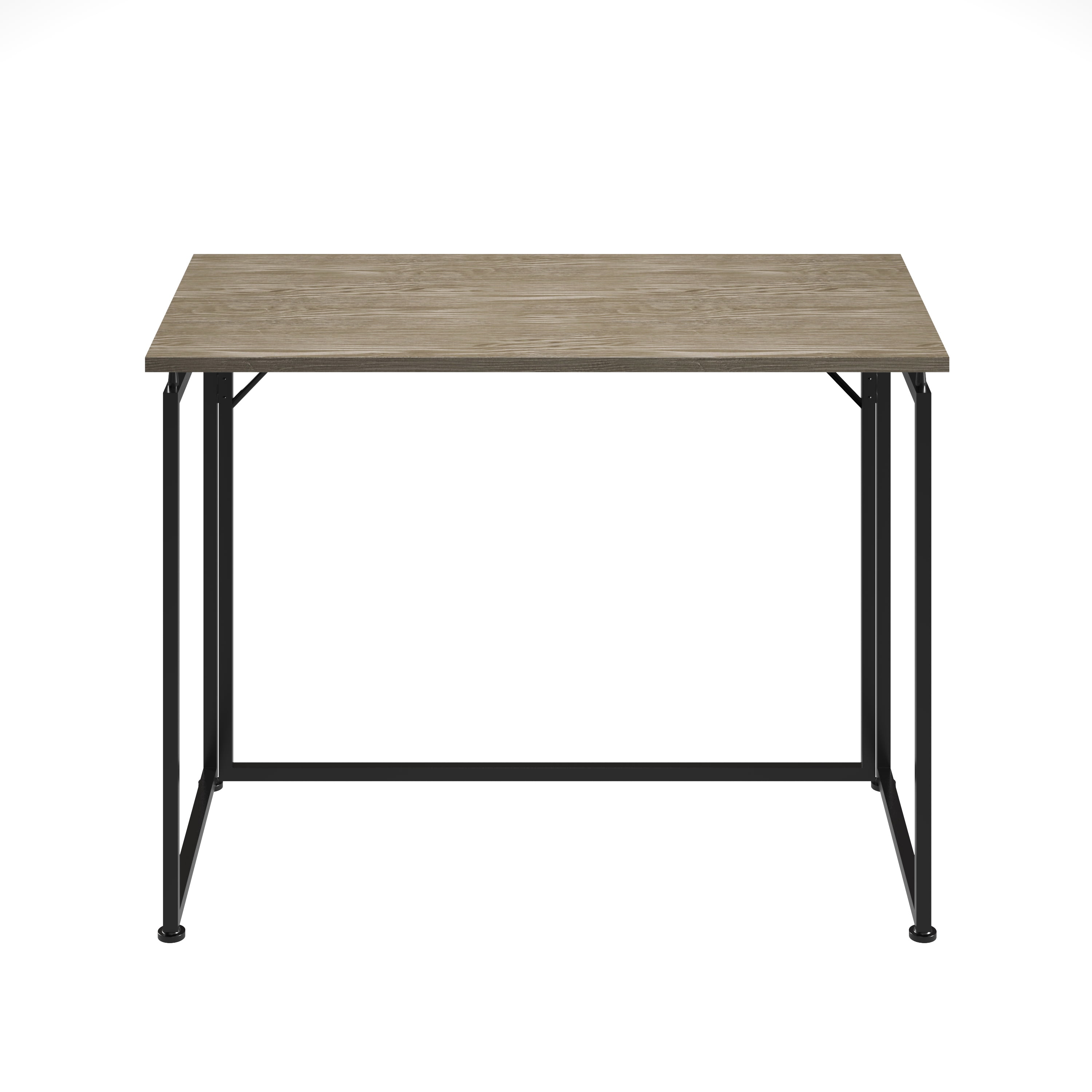 Space Saving Folding Desk, Steel Frame No Assembly Foldable Workstation, Portable Collapsible Computer Desk for Bedroom Dorm Small Spaces
