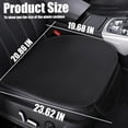 thumbnail image 2 of Car Seat Bottom Cover, 2 Pack Front Driver or Passenger Seat Cushion with Pocket, Universal Breathable Comfort Auto Seat Protector Mat, Car Accessories for Truck, SUV, Van(Black), 2 of 6