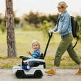 thumbnail image 4 of Best Ride On Cars Kids Stroller Mercedes G-Wagon 3 in 1 Push Car, White, 4 of 11