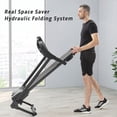 thumbnail image 4 of Folding Treadmill,2 in 1 Under Desk Treadmill,Walking Compact Treadmill,with Audio Speakers and Incline Adjuster,Running Machine for Home/Gym/Office, 4 of 7