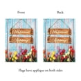 thumbnail image 4 of Welcome Spring Colorful Tulip 13 x 19 Small Polyester Outdoor Hanging Garden Flag, 4 of 6