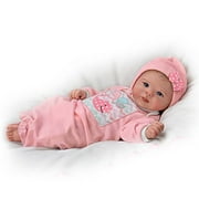 The Ashton - Drake Galleries Little Squirt with Hand-Rooted Hair So Truly Real Lifelike & Realistic Weighted Newborn Baby Doll 17-inches