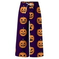 thumbnail image 5 of SNOWSONG Clearance! Pants for Men, Halloween Pants Men's Casual Pants Halloween Pumpkinhead Beach Pants with Pockets, Baggy Pants Men, Halloween Pajamas E 2XL, 5 of 5