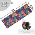 thumbnail image 5 of Yayeee Runner Rug for Bedroom 2'x6' Machine Washable Hallway Non Slip Mat, Colorful Art Leaves Pattern, 5 of 8