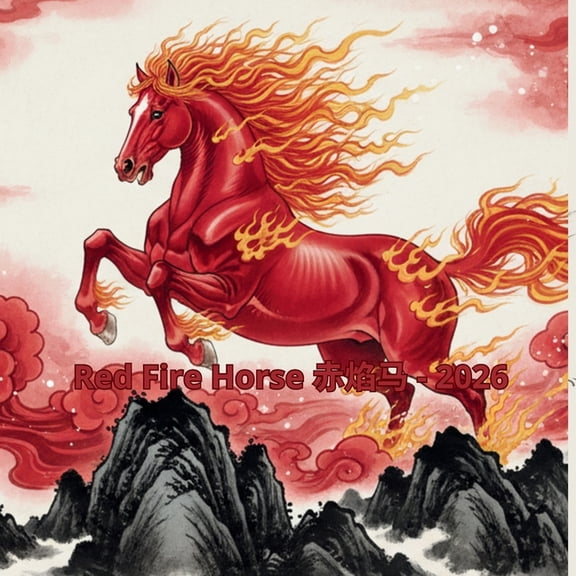Red Fire Horse 赤焰马 - 2026, (Paperback)