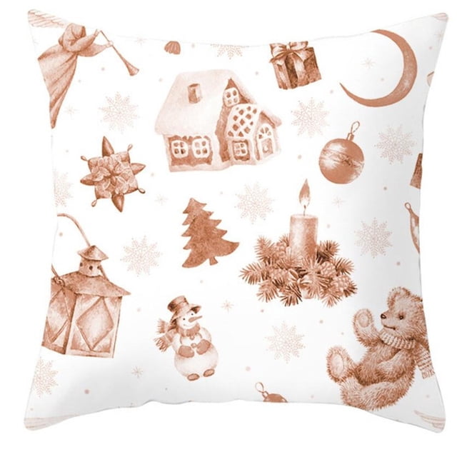 Xihbxyly Almacén de liquidación Funda de almohada navideña Funda de almohada decorativa Funda de almohada