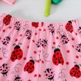 thumbnail image 4 of kaprioy Toddler Girls Summer 2Pcs Outfits Set Cute Print T-Shirt & Allover Ladybug Shorts Outfit Insect Theme Kids Outfit, 4 of 9