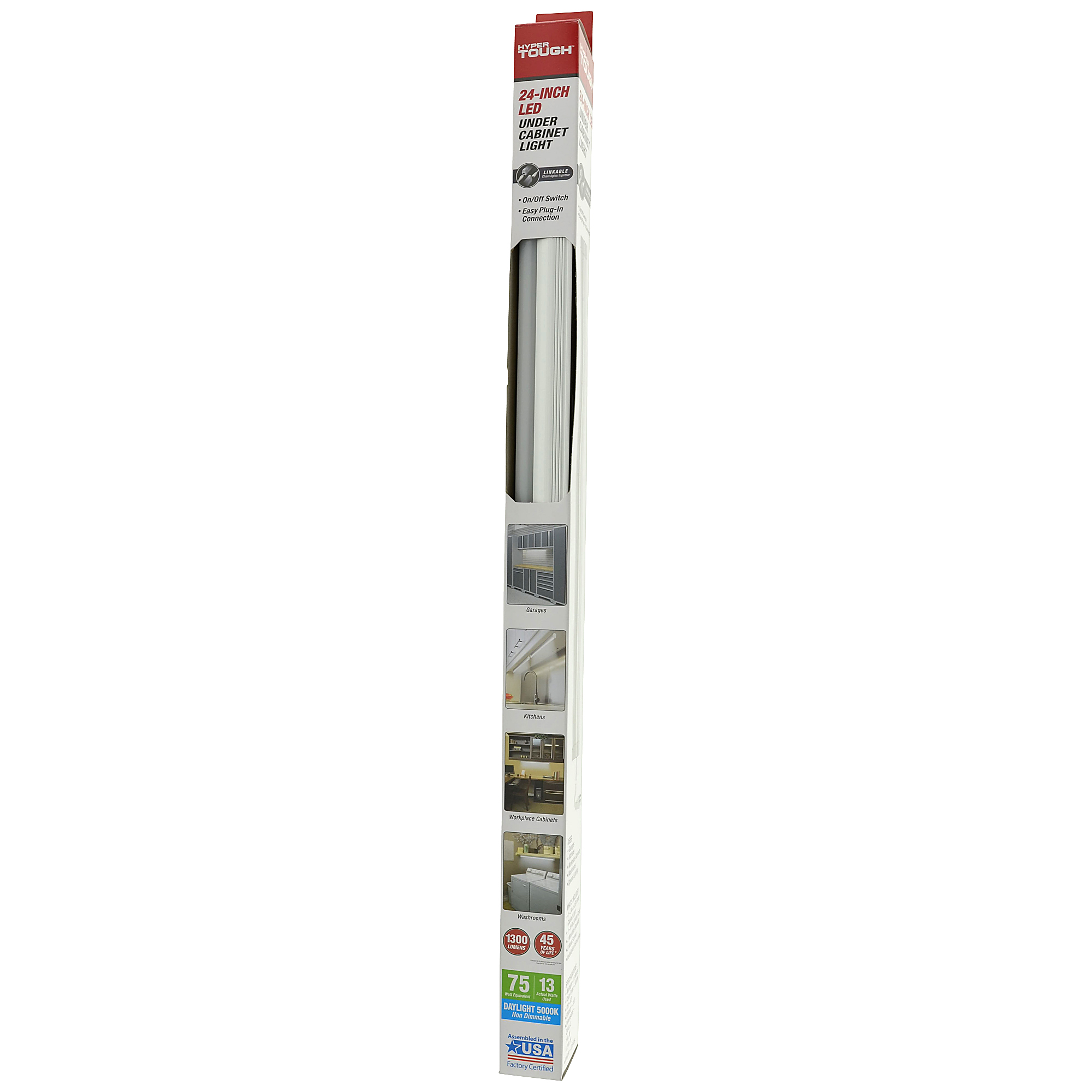 Hyper Tough 24" LED Under-Cabinet Light, 1300 Lumens, Linkable photo 8