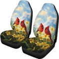 thumbnail image 5 of Uourmeti Cardinal Lily Sky Durable Car Seat Covers Full Set Car Seat Cover Sets, Car Interior Decor Compatible with most Cars SUV, 5 of 10