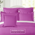 thumbnail image 6 of (3 pack) Nestl Pillow Sham Set of 2, Premium 1800 Series Double Brushed Bed Pillow Cases, Orchid Purple, King 20" X 36", 6 of 6
