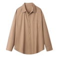 thumbnail image 4 of Axiiglly Mens Cotton Dress Shirt, Long Sleeve Collared Button Down Regular Fit Work Shirts, Comfy Business Casual Blouses with Pocket, 4 of 6