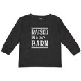 thumbnail image 3 of Inktastic RAISED in a BARN in White Boys or Girls Long Sleeve Toddler T-Shirt, 3 of 5