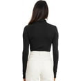 thumbnail image 3 of GHSDFBB Chandails à Col Roulé Simulé pour Femmes Manches Longues Mode Automne Basique Ajusté sous-Vêtements Thermiques Doux, 3 of 4