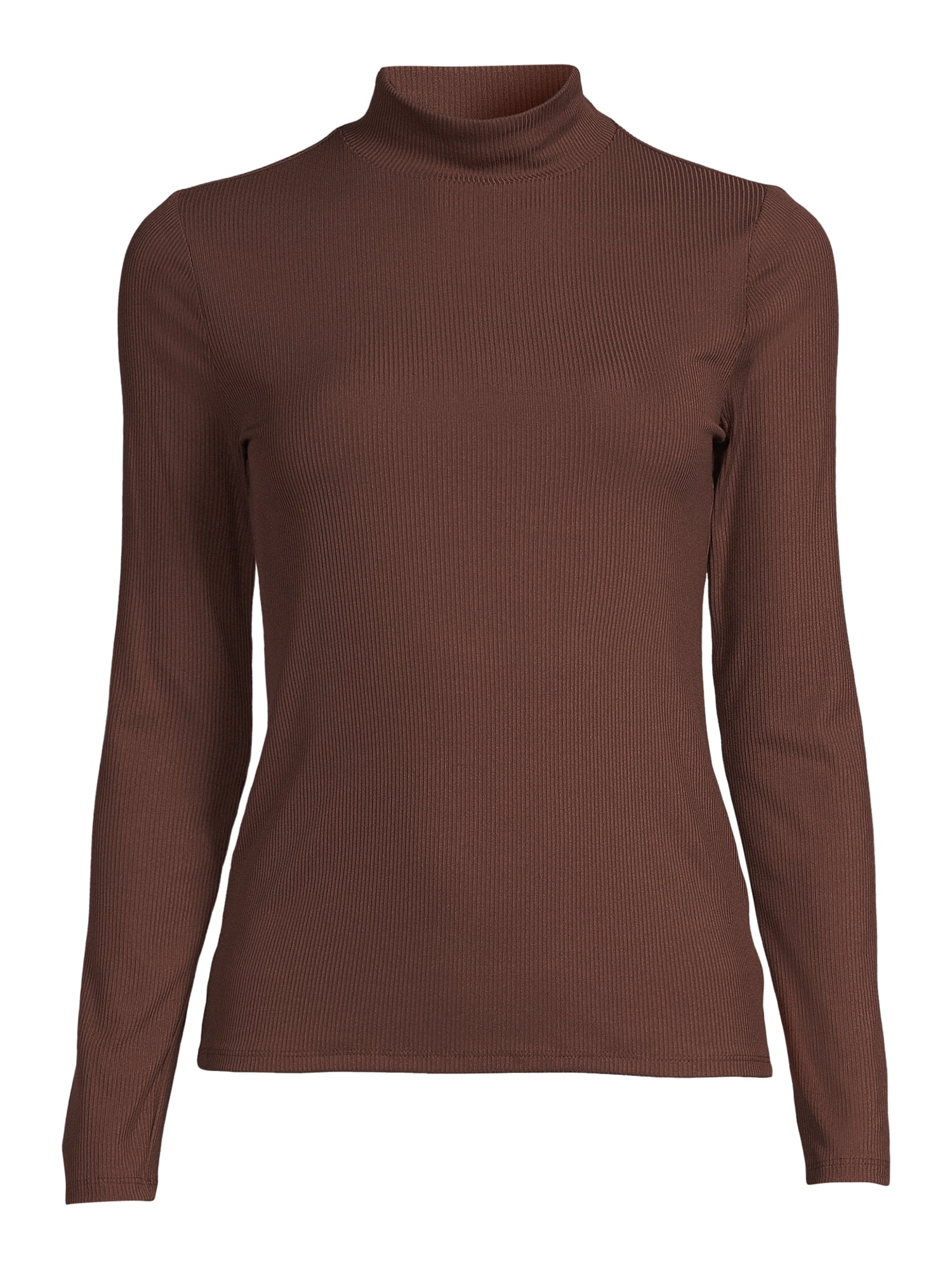 No Boundaries Women's Juniors Long Sleeve Mock Neck Top, Sizes XS-3XL