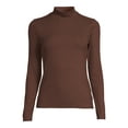 thumbnail image 5 of No Boundaries Women's Juniors Long Sleeve Mock Neck Top, Sizes XS-3XL, 5 of 5