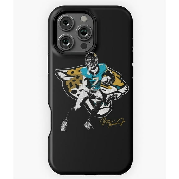 Brian Thomas Jr. Jacksonville Football Phone Case for iPhone 16 15 14 13 12 11 Pro Max