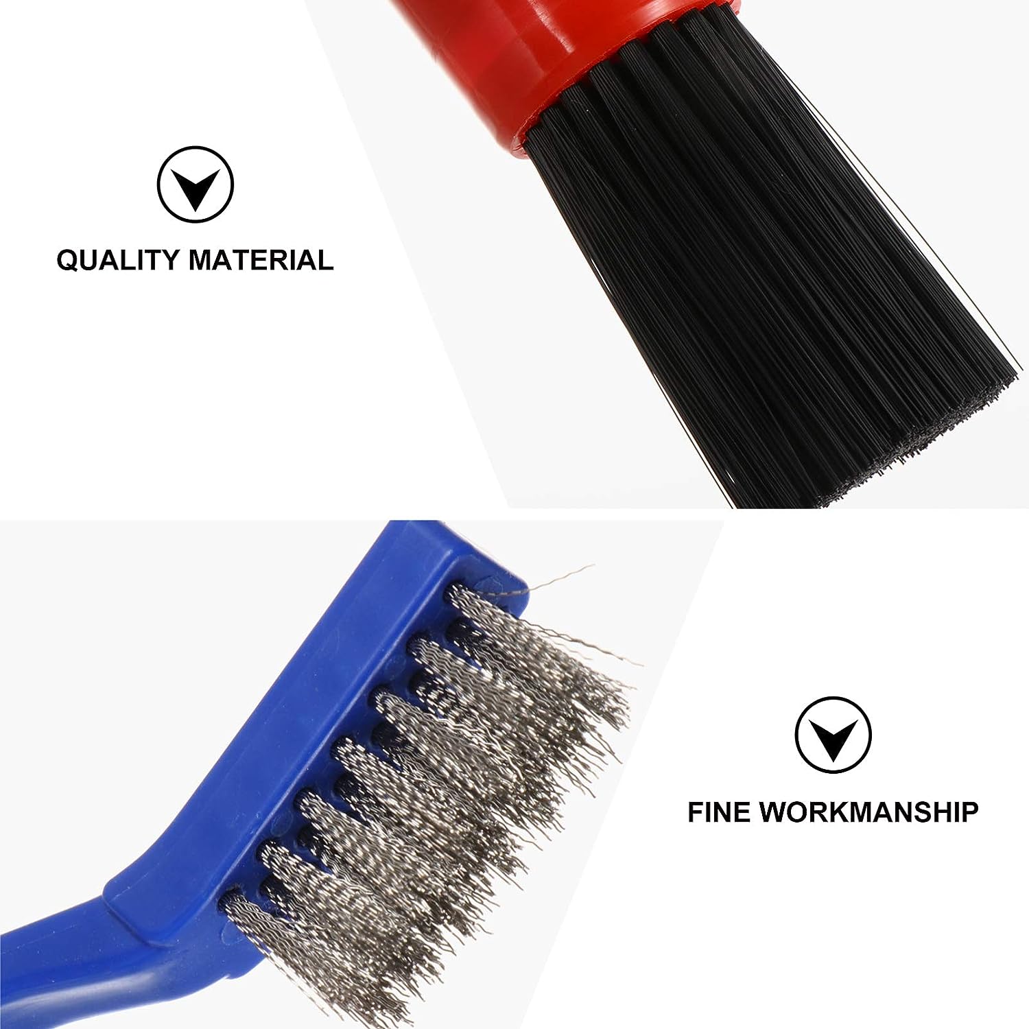 8pcs Car Detailing Brush Set Plastic Handle Automotive Air Vent Wire Rim  Brushes for Cleaning Wheels Engine Car Motorcycle Interior Exterior Leather  Air Vents 