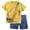 Gold, variant on Toddler Boy Outfit Set Toddler Baby Boy Crane Construction Print Short Sleeve T-Shirt & Solid Shorts 2-Piece Summer Outfit Toddler Boy Summer Clothes