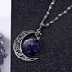 thumbnail image 3 of Colgante de constelación de luna, collar de gemas del tiempo, colgante de estilo europeo y americano, colgante luminoso de sueño, colgante de cristal, 3 of 4