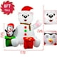 thumbnail image 2 of Hinchables navideños GUDELAK con oso polar y pingüino de 6 pies con LED, 2 of 7