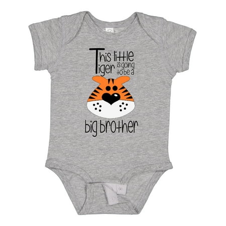 

Inktastic This Little Tiger is Going to Be a Big Brother Gift Baby Boy Bodysuit
