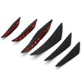 thumbnail image 3 of 6x Car Front Bumper Lip Splitter Carbon Fiber Printing Body Diffuser Fin Spoiler, 3 of 4