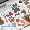 thumbnail image 2 of Long Mouse Pads for Desk,Paw Prints and Bones Desk Mats on Top Of Desks, Desk Mouse Pad Extra Large with 3mm Non-Slip Base and Stitched Edge for Gaming,Office,Work,Home 47.3"x23.6", 2 of 6
