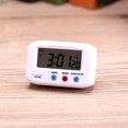 thumbnail image 3 of Whataatahia Pantalla LCD portátil Reloj despertador digital Snooze con retroiluminación Mesa escritorio decoración del coche (blanco), 3 of 3