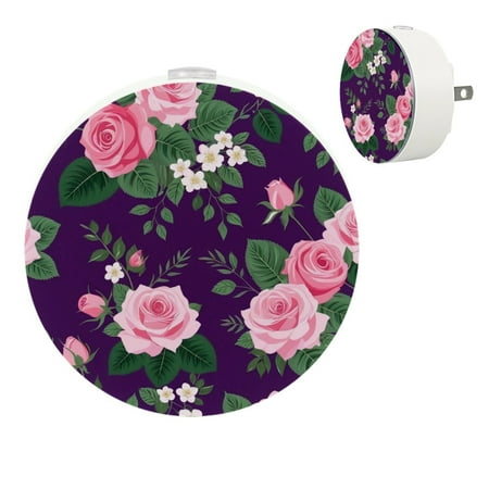 

YZUOUZY Bedside Lamps Nightlight Bedside Lamps Set of 2 Vintage Petunia Rose Hybrida Flowers