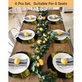 thumbnail image 4 of 15 Inch Round Placemats Set of 4, Yellow Rose Non Slip Heat Insulation PP Table Mats, Vintage Abstract Garden Flower Floral Black Washable Place Mats for Kitchen Dining Party Table Decor, 4 of 7