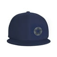 thumbnail image 2 of DouZhe Flat Brim Cap Snapback Hat, Mystery Gothic Pentagram Prints Adjustable Blue Adult Baseball Cap, 2 of 7