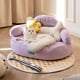 thumbnail image 4 of Mewoofun All-Season Super Soft Comfortable Cat Sofa Bed Pet Sleeping Cushion Detachable Dog Bed Kennel Puppy Sleeping Bed ShopWise Round, 4 of 9