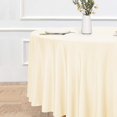 thumbnail image 1 of WYZZHY 6 Pack Round Tablecloth  120 Inch White  Stain &amp; Wrinkle Resistant  Polyester  Table Cover for Dining Table  Buffet Parties &amp; Camping, 1 of 7