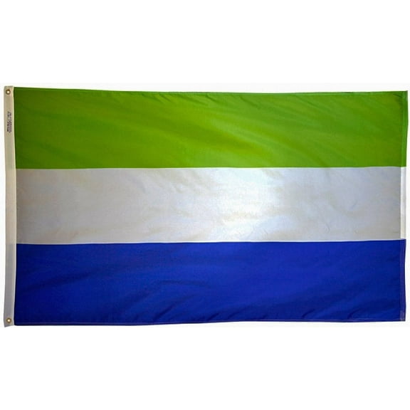 Sierra Leone - 2'X3' Nylon Flag