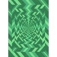 thumbnail image 1 of Ahgly Company Tapis d'Intérieur Lavable en Machine Rectangulaire Vert Néon Transitionnel, 8 Pieds x 12 Pieds, 1 of 7