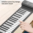 thumbnail image 4 of Piano Enrollable, Piano Enrollable Para Niños, 6 Canciones De Demostración Plegable Con Parlantes Para Practicar, 4 of 7