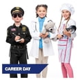 thumbnail image 4 of Marendyee Police Costume For Kids Cop Uniform Pretend Play for Boys With Hat & Accessories Dress Up Career Day Halloween Toddler 6T 5-6Yreas, 4 of 7