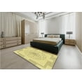 thumbnail image 4 of Ahgly Company Indoor Rectangle Patterned Sun Yellow Area Rugs, 3' x 5', 4 of 6