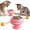 Pink, variant on KYAIGUO Cat Toys Roller Carousel Cat Toys Peppermint Balls Interactive Cat Toys Catfighting Toys Pet Supplies