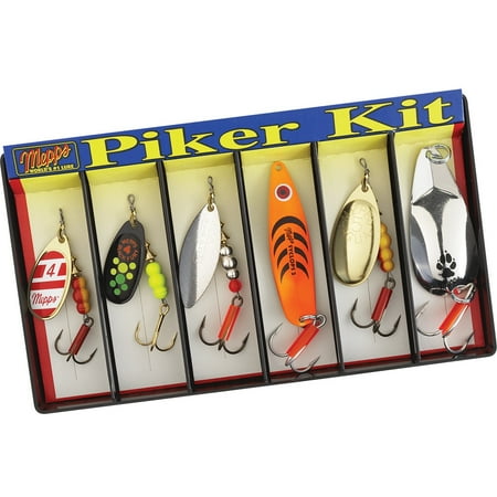 UPC: 0022141990408 | Mepps Piker Kit – Plain Pike Spinner Lure Assortment