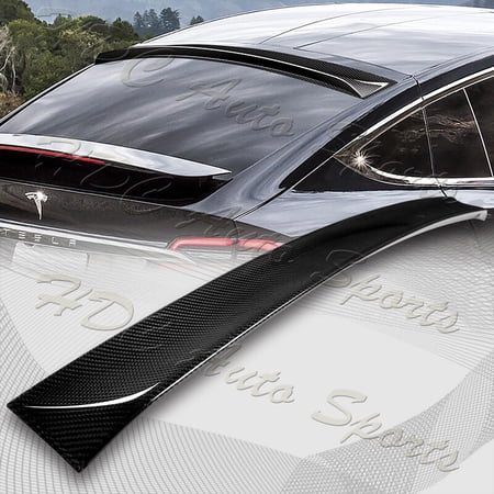 For 2016-2025 Tesla Model X SUV Carbon Fiber Rear Roof Visor Spoiler Wing