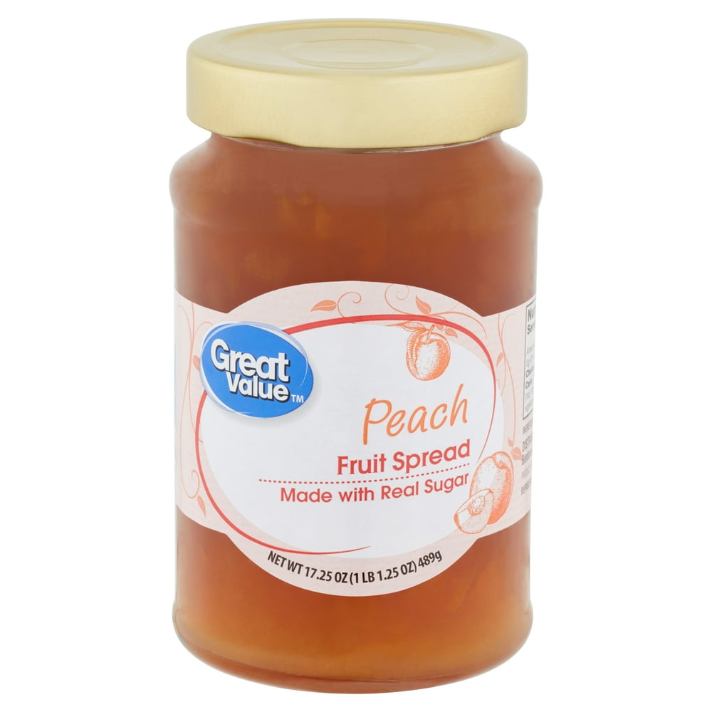 Great Value Peach Fruit Spread, 17.25 oz
