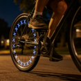 thumbnail image 6 of Bike Tire Valve Stem Light - LED Waterproof Bicycle Wheel Lights Neon Flashing Lamp Glow in the Dark Cool Safe Accessories, 6 of 6