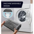 thumbnail image 3 of Geniani XXL Heating Pad for Back & Cramps Relief – Heat Pad with Auto Shut Off, Ultra-Soft Machine Washable Fabric for Full-Body Comfort (18"×26", Navy Gray), 3 of 10