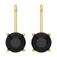 thumbnail image 3 of Clara Pucci 3Ct Natural Onyx Round Cut VVS1 Lever Back Drop Dangle 18k Solid hypoallergenic Gold Designer Earrings For July, 3 of 7