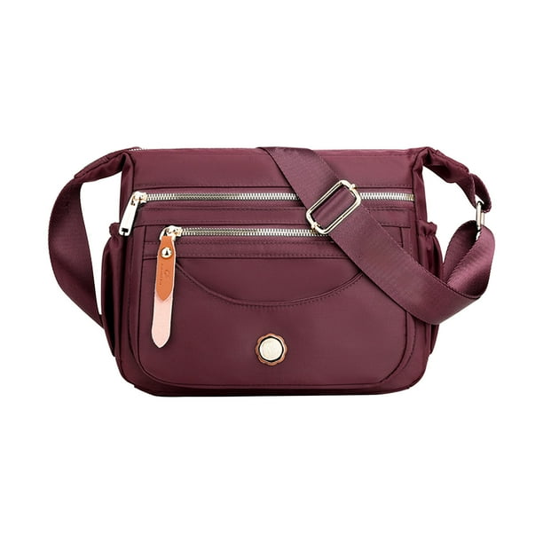 Mochila para Hombres Bolso de Hombro de Moda de Múltiples Capas, Bolso Crossbody Impermeable de Nylon de Gran Capacidad, Mochila Casual, Bolso de Trabajo, Adecuado Tanto para Hombres Como para Mujeres