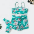 LADIGASU Swim Suits for Women 2025,Threepiece Suit Women Bandage Solid