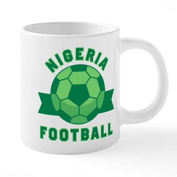 CafePress - Nigeria Football Mugs - 20 Oz White Ceramic Mega Mug