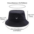 thumbnail image 5 of Sombrero de pescador SmileFace para hombre, verano, viaje, playa, sol, bordado, exterior, gorra para hombre y mujer, 5 of 5