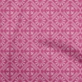thumbnail image 1 of oneOone Cotton Jersey Fuschia Pink Fabric Asian Floral Block Dress Material Fabric Print Fabric By The Yard 58 Inch Wide, 1 of 4